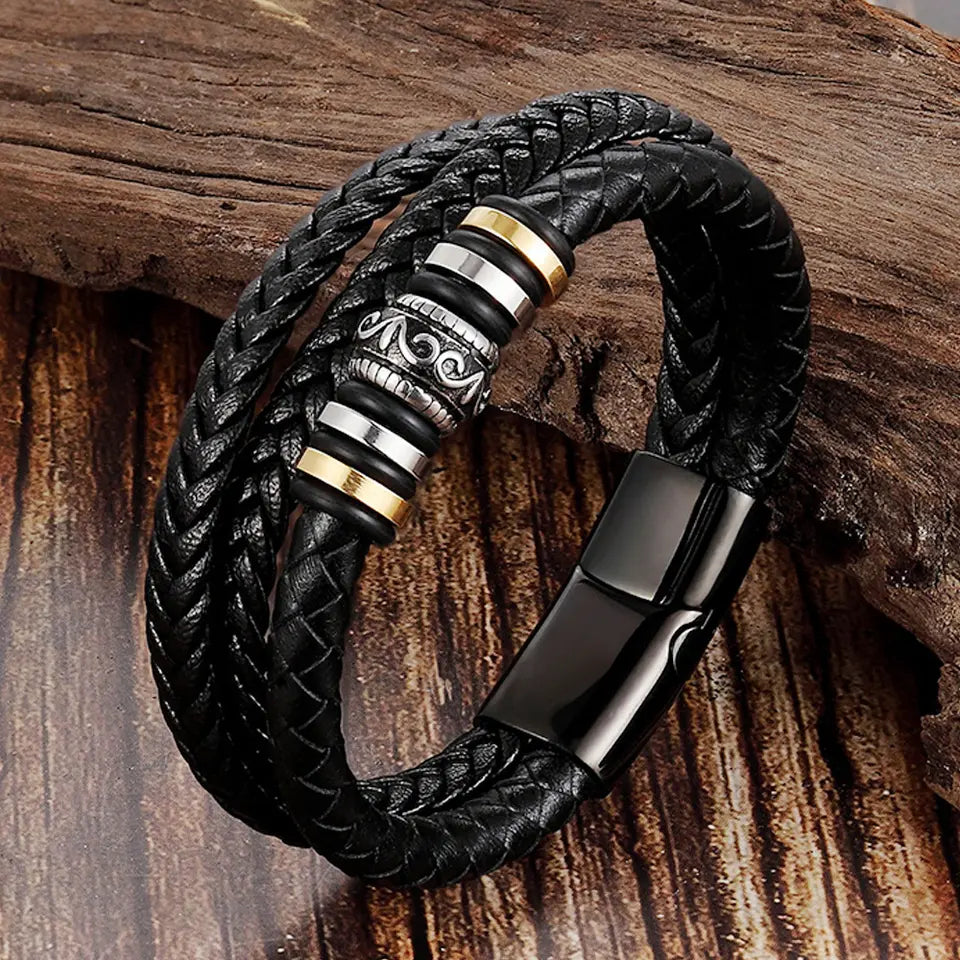 Pulsera de Cuero Para mi Querido Hijo