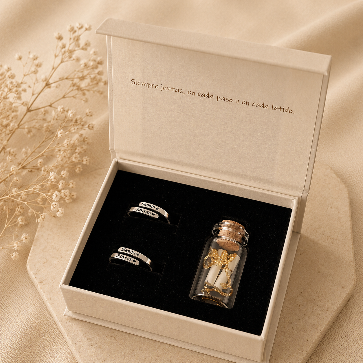 Pack Anillos Siempre Juntas + Caja de los Deseos
