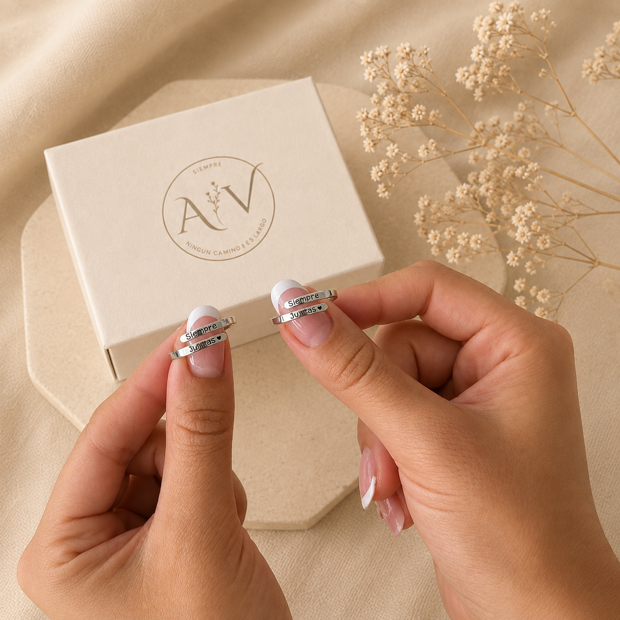 Pack Anillos Siempre Juntas + Caja de los Deseos