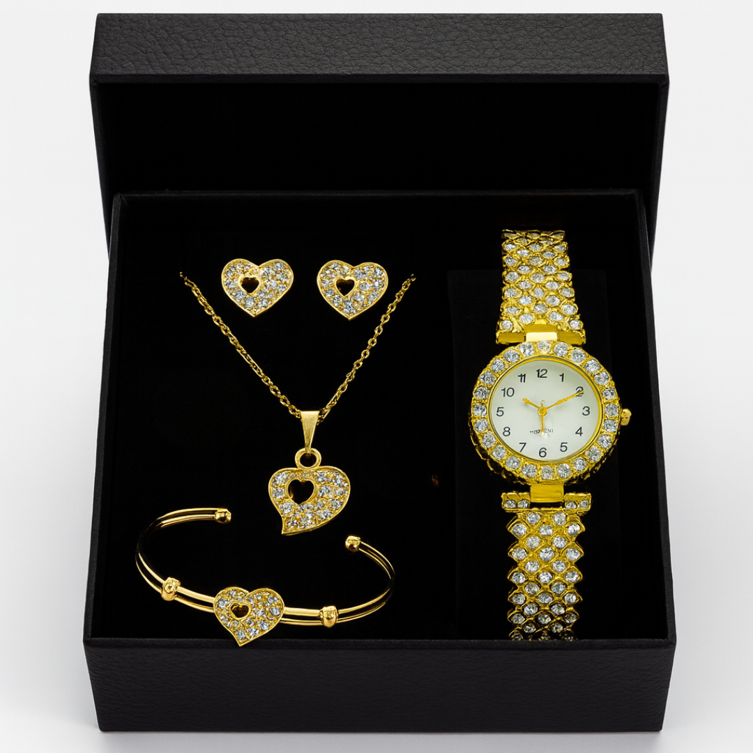 Reloj Quartz™ | Pulsera + Pendientes™