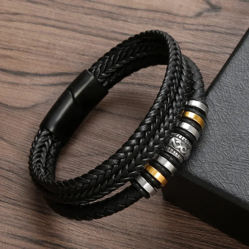 Pulsera de Cuero Para mi Querido Hijo